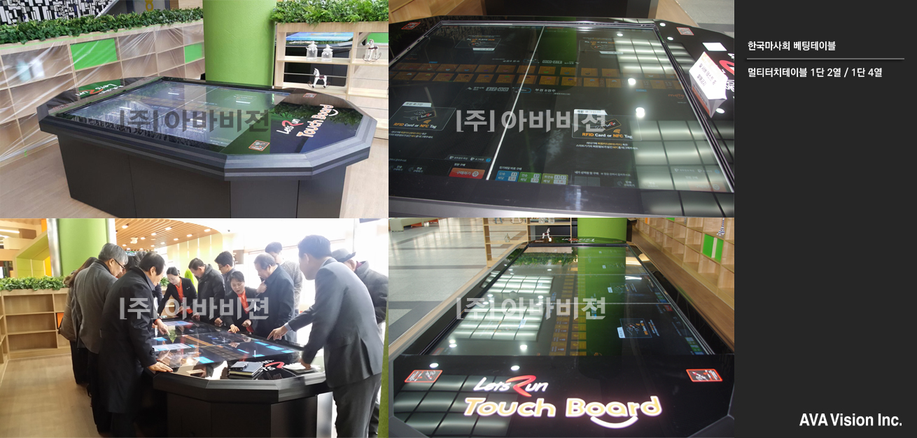 Korean Horse Racing Association Multi-Touch Table